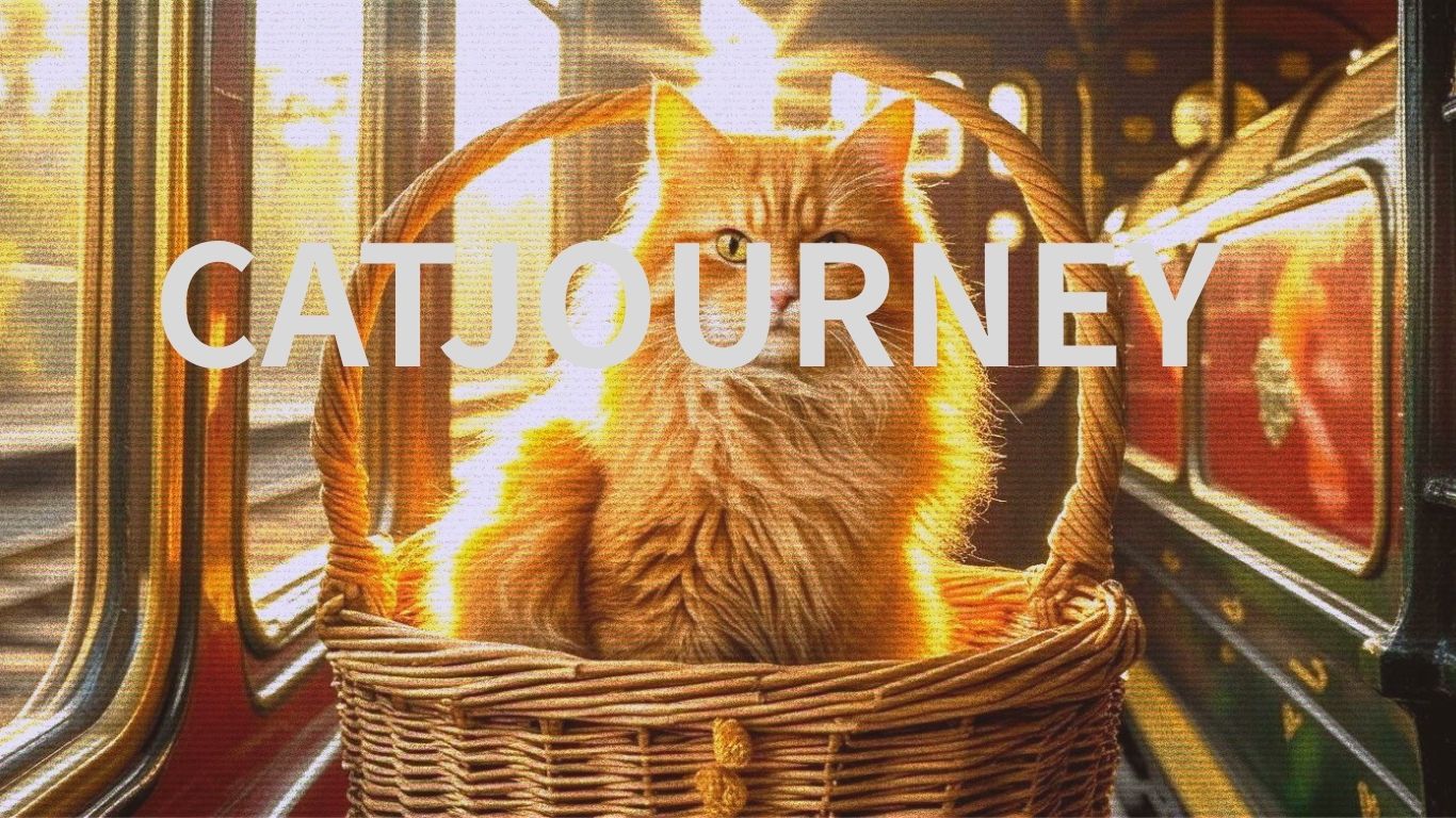 猫の旅　　　　　　　　CAT　JOURNEY　　デジタルアート　３枚